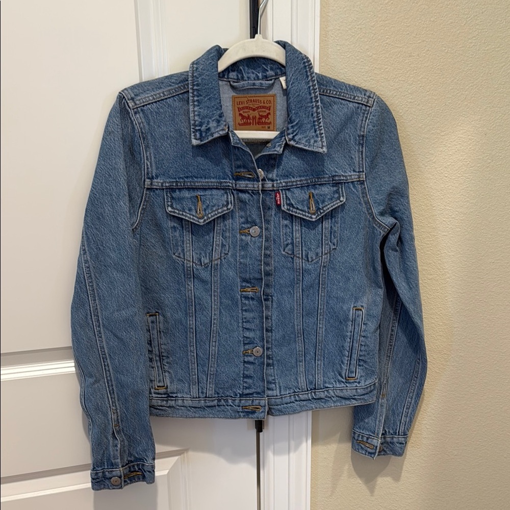 Levi's Blue Denim Jacket with Logo Patch